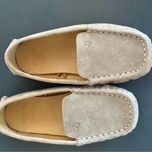 Janie and Jack Beige Suede Loafers